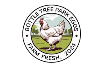 design professinal poultry farm logo in illustrator design
