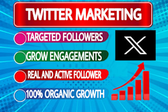 organic x twitter promotion with real engagement