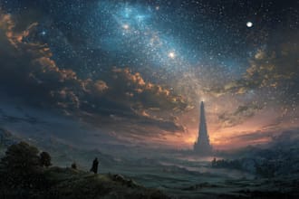 fantasy book cover design or fantasy book cover