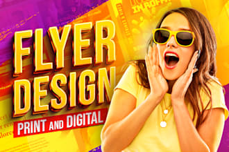 design a printable flyer, leaflet, and banner