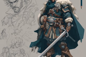 do dnd character art illustration or game character art
