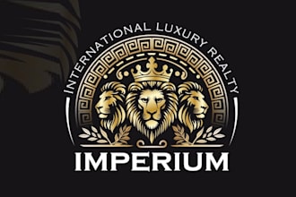 design world class amazing roman themed logo