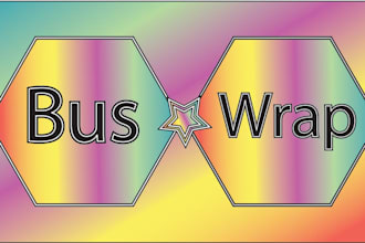 attractive bus wrap design, box truck, vehicle wrap, food truck, school bus wrap