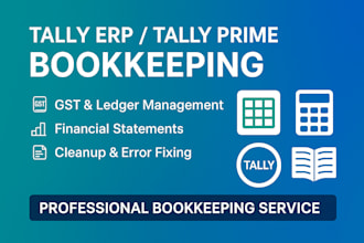 do professional accounting and bookkeeping in tallyerp or prime