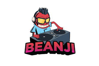 design mascot weird 3d music logo
