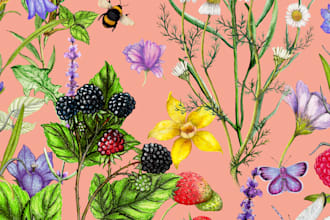 create premium hand drawn seamless patterns