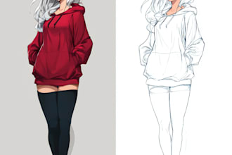 draw you or your character in a manga style