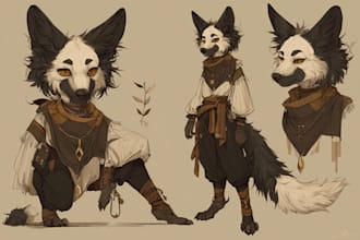 draw your fursona, furry art or anthro character