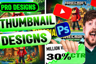 create amazing and attractive thumbnails for youtubers