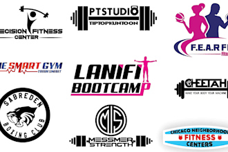 design fitness, gym, bodybuilding clothing or training logo