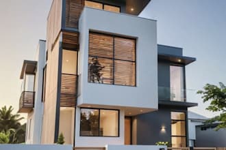 design facade of your home and provide 3d views
