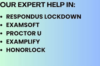 assist in bypassing proctoru, respondus, lockdown browser pearson examplify