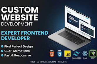 do custom website development as your expert frontend developer