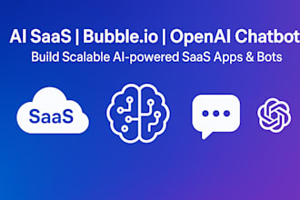 build driven ai powered base64 lovely saas app, bubble io bot, chatbot openai