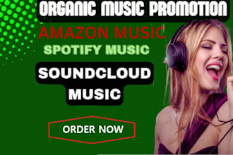 organic spotify music soundcloud promotion amazon music album promotion