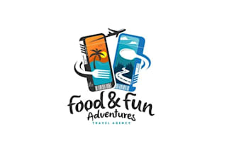 design wonderful travels camping company logo