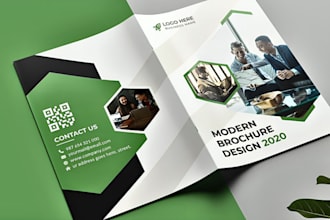 create a modern and professional company profile with editable source file