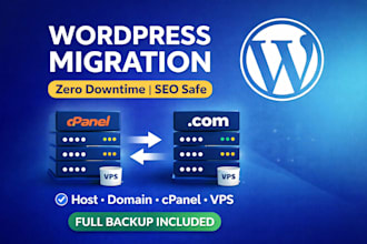 migrate, transfer or move your wordpress website to a new host or domain