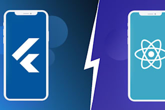 develop flutter or react native apps with full functionality