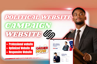 design political campaign website design candidate election website