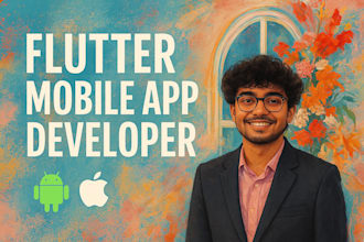 develop flutter mobile apps for android and ios