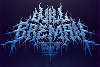 design a brutal heavy metal logo for your band or brand