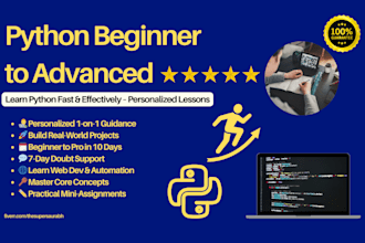 be your python coach for beginners to advanced