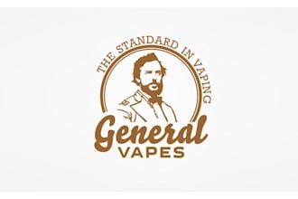 make innovative vintage illustration logo for general vapes