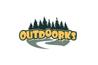 design modern outdoors family camping logo