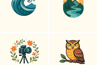 create modern, abstract and emblem logo designs