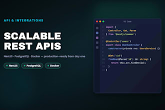 build scalable nestjs apis with postgresql and docker