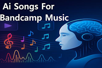 produce and deliver hits ai songs for bandcamp music