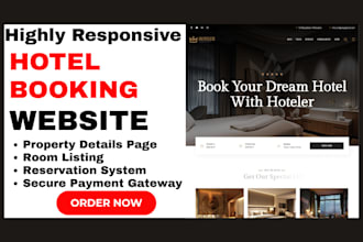 build hotel booking website vacation rental hotel reservation website