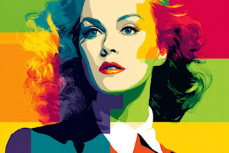 draw a unique street pop art illustration