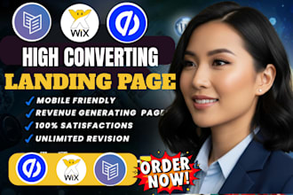 design unbounce landing page, wix landing page, carrd landing page, card website