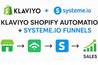 setup german klaviyo shopify automation flows,systeme io funnels,email campaigns