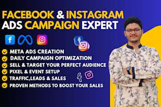 run facebook ads and instagram ads campaign
