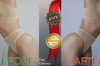 expertly edit and retouch body shape, clothing and slimming naturally