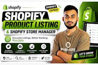 do shopify product listing and shopify store manager