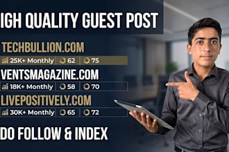 guest post on techbullion,ventsmagazine,com,livepositively,com