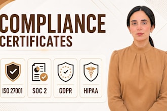 provide soc 2, hipaa, gdpr and iso 27001 compliance consulting