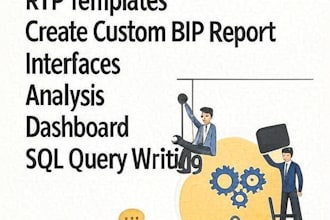develop custom oracle fusion bip otbi reports with data models and layouts