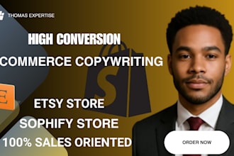 write etsy, shopify and ecommerce descriptions in copywriting