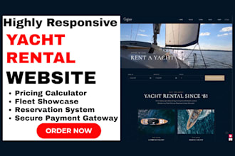 build yacht rental website yacht charter booking website boat website