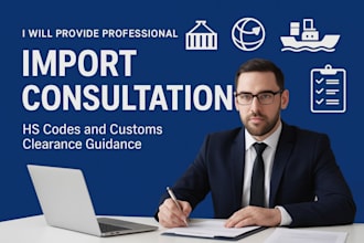 provide professional import consultation hs codes,  and customs clearance