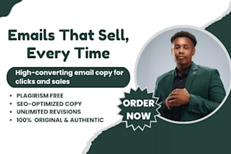 write high converting email campaign and email marketing copy
