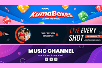 design professional and stunning youtube banner