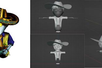 create high quality concept base 3d model and uv