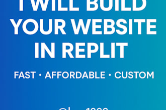design and build a professional website in replit