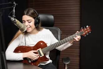 record emotional fingerstyle podcast jingle radio jingle and rap jingle